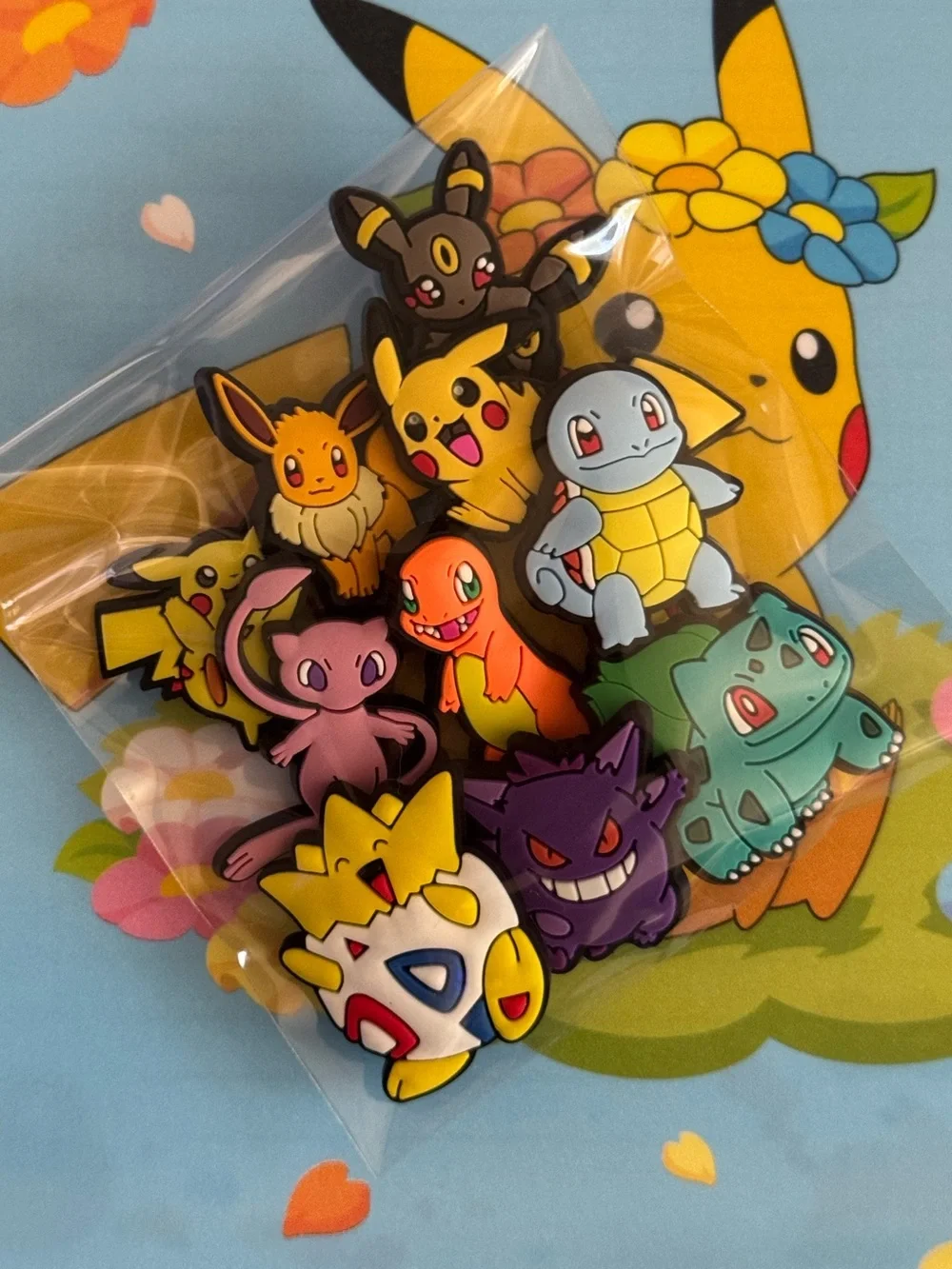 10 pc Pokemon Shoe Charms Set